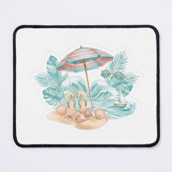 Item preview, Coastal Beach Escape Sticker designed and sold by The Sticker Treasury.