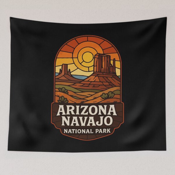 Item preview, Navajo National Park Arizona USA Stained Glass designed and sold by TomFrontierArt.