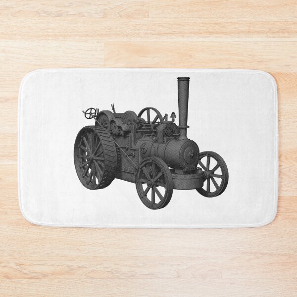 Item preview, Steam Tractor Monochrome Illustration designed and sold by brucebrazil.