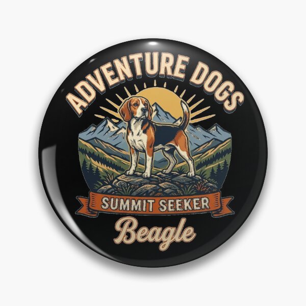 Item preview, Adventure Dogs – Summit Seeker | Beagle Vintage Mountain Hiking designed and sold by No Excuses Supply.