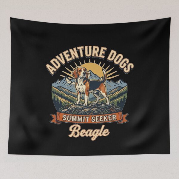 Item preview, Adventure Dogs – Summit Seeker | Beagle Vintage Mountain Hiking designed and sold by No Excuses Supply.
