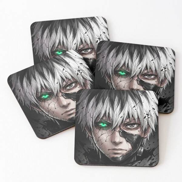 Item preview, Kaneki Ken Cracked Mask Neon Eye Tokyo Ghoul Dark Manga Art designed and sold by MCHDesignST.