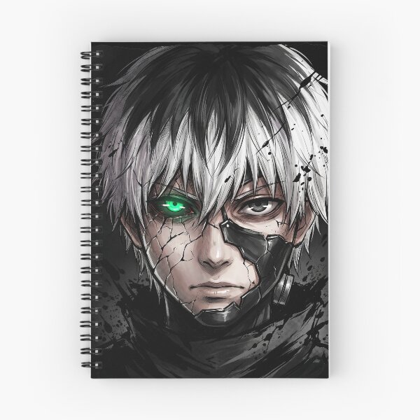 Item preview, Kaneki Ken Cracked Mask Neon Eye Tokyo Ghoul Dark Manga Art designed and sold by MCHDesignST.