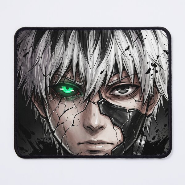 Item preview, Kaneki Ken Cracked Mask Neon Eye Tokyo Ghoul Dark Manga Art designed and sold by MCHDesignST.