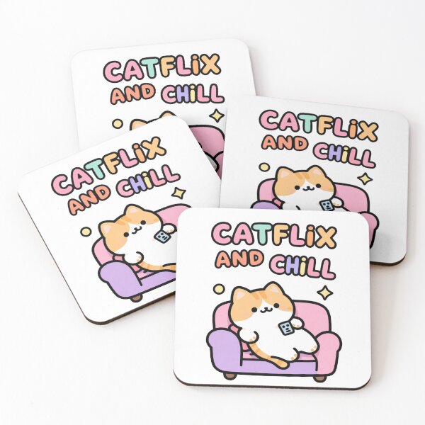 Item preview, Catflix and chill designed and sold by LisTworzy.