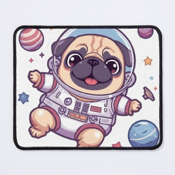 Item preview, Cute Space Pug Astronaut Sticker | Kawaii Galaxy Dog Gift designed and sold by Stylestickers55.