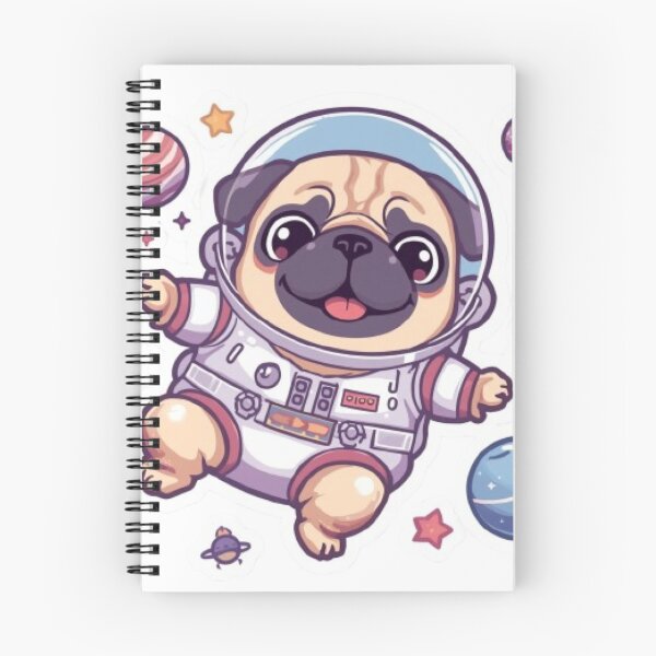 Item preview, Cute Space Pug Astronaut Sticker | Kawaii Galaxy Dog Gift designed and sold by Stylestickers55.