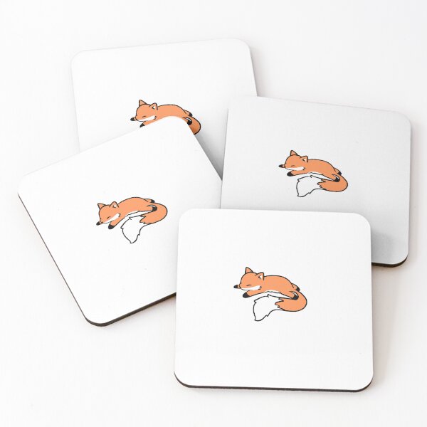 Item preview, cute sleeping fox kawaii baby fox designed and sold by Mypixieart.