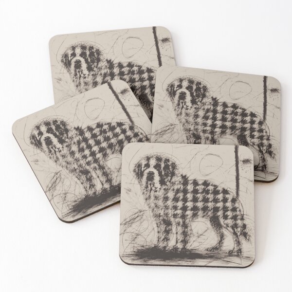Item preview, Houndstooth Big Hound designed and sold by RetroArtCanvas.