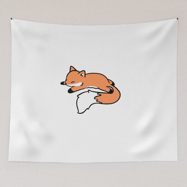 Artikelvorschau, cute sleeping fox kawaii baby fox entworfen und verkauft von Mypixieart.