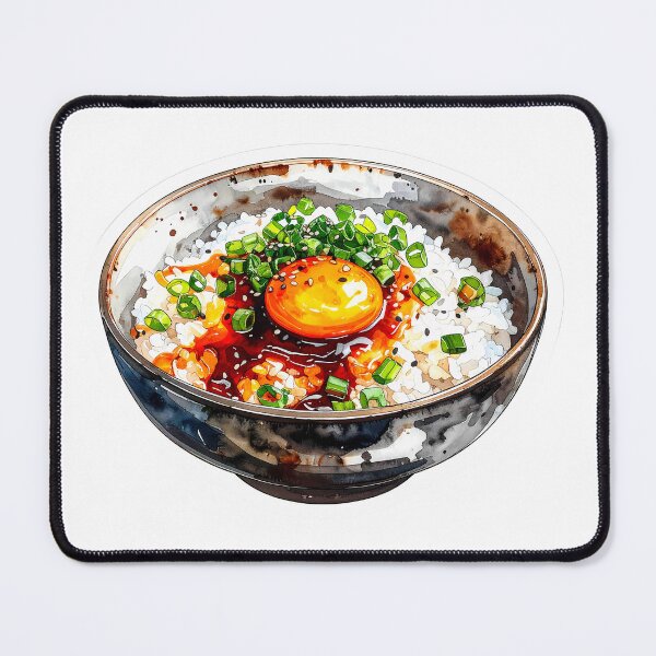 Item preview, Traditional Japanese Rice Bowl Watercolor Illustration designed and sold by BetweenForms.