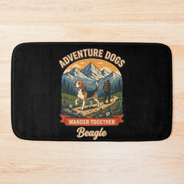 Item preview, Adventure Dogs – Wander Together | Beagle Vintage Hiking designed and sold by No Excuses Supply.