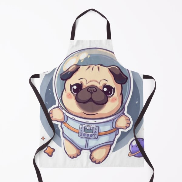 Item preview, Kawaii Astronaut Pug | Cute Space Dog Sticker designed and sold by Stylestickers55.