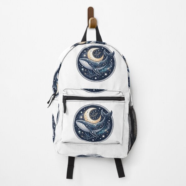 Item preview, Dreamy whale and moon designed and sold by kidoramagic.