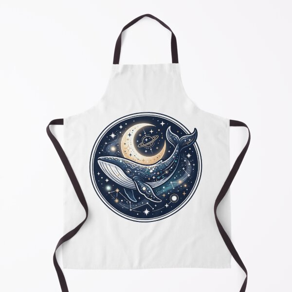 Item preview, Dreamy whale and moon designed and sold by kidoramagic.