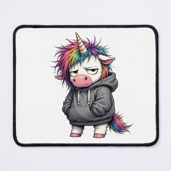 Item preview, Cute But Easily Annoyed Unicorn German Quote designed and sold by Tinosshop.