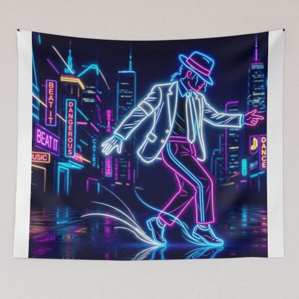 Item preview, Neon Retro Dance Street Glow Art Sticker designed and sold by ExploreAura Studio.
