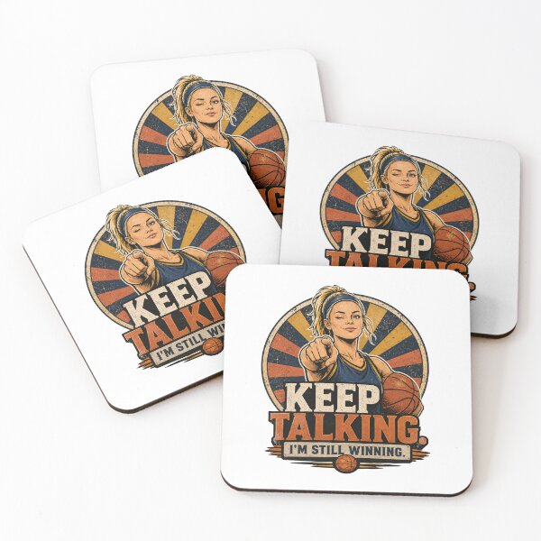 Item preview, Keep Talking I'm Still Winning Retro Basketball designed and sold by EchoWear-10M.