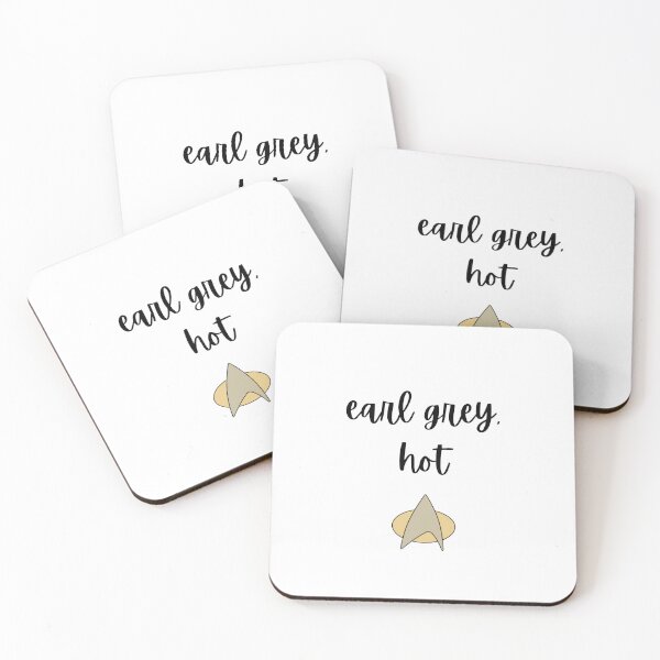 Item preview, “Earl Grey, Hot” Captain Picard Quote designed and sold by RoseDesigns05.