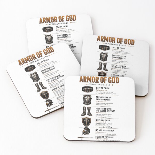 Item preview, Ephesians 6:10-18 Armor of God pieces (transparent) designed and sold by winwesart.