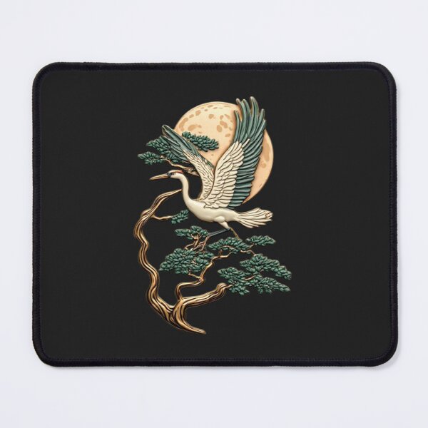Item preview, Crane, Pine Tree & Full Moon | Elegant Japanese Icon 02 designed and sold by Shift-Bloom.