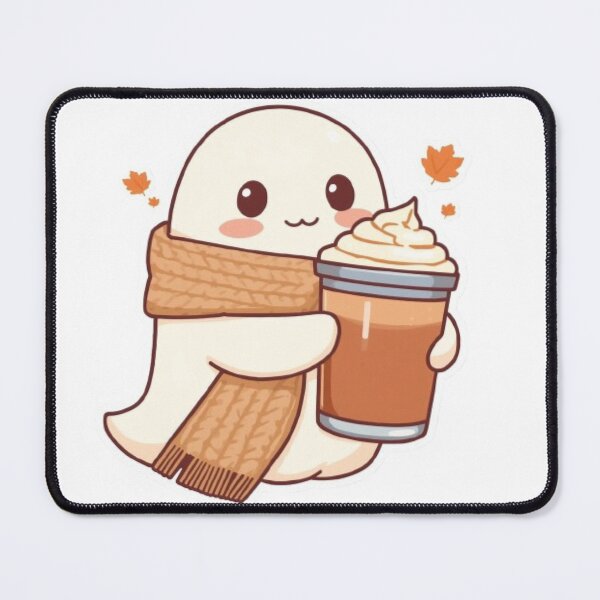 Item preview, Cute Cozy Ghost Coffee Kawaii Sticker | Adorable Autumn Ghost Latte designed and sold by Stylestickers55.