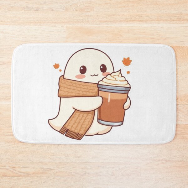 Item preview, Cute Cozy Ghost Coffee Kawaii Sticker | Adorable Autumn Ghost Latte designed and sold by Stylestickers55.