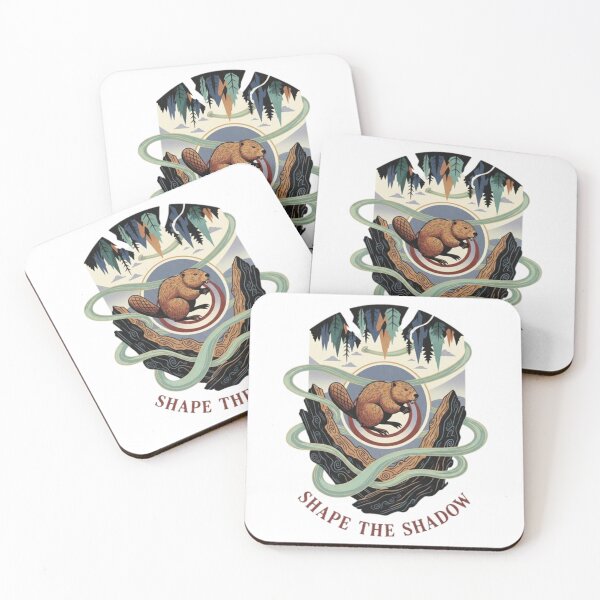 Item preview, Shadow Window – Beaver Nature Emblem Art designed and sold by Dogandesighn.