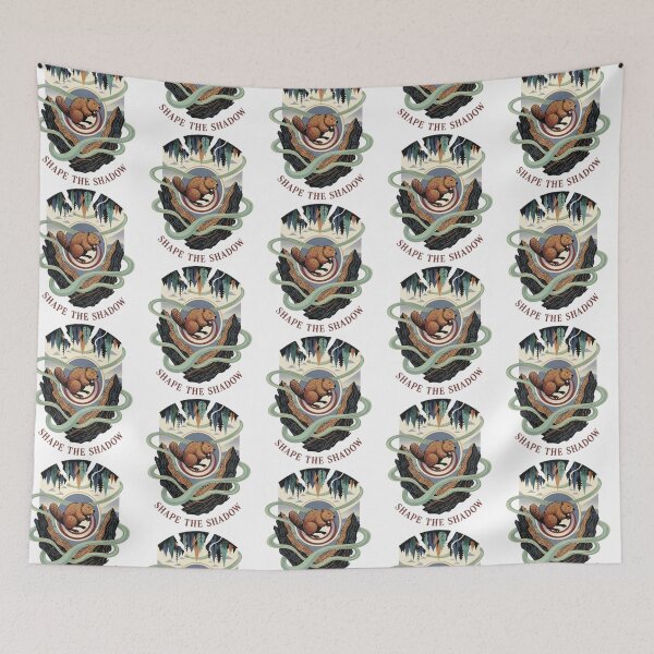 Item preview, Shadow Window – Beaver Nature Emblem Art designed and sold by Dogandesighn.