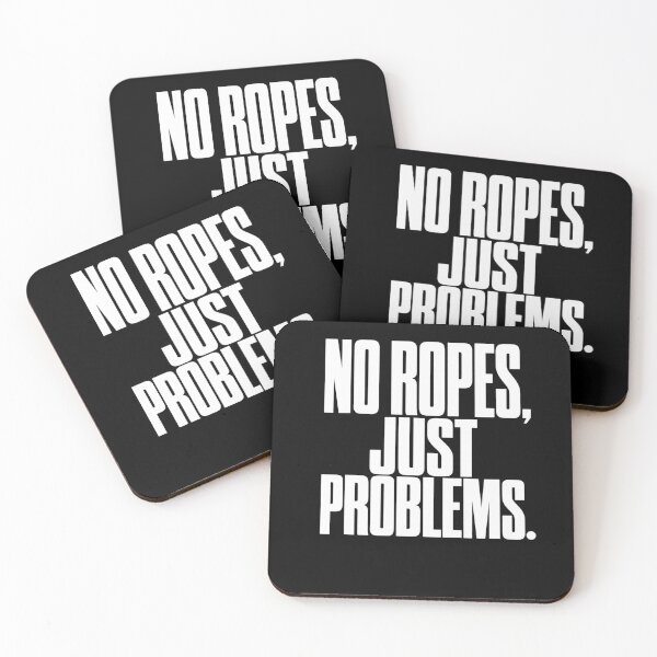 Item preview, No Ropes Just Problems Funny Bouldering Design for Rock Climbers and Gym Boulderers designed and sold by The Junto Shop.