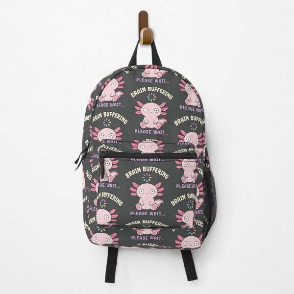 Item preview, Funny Axolotl Brain Buffering designed and sold by DigitalGlade.