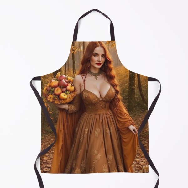 Item preview, Autumn Cottagecore Maiden | Cozy Woodland Fairycore Fall Illustration designed and sold by MissSaylor.