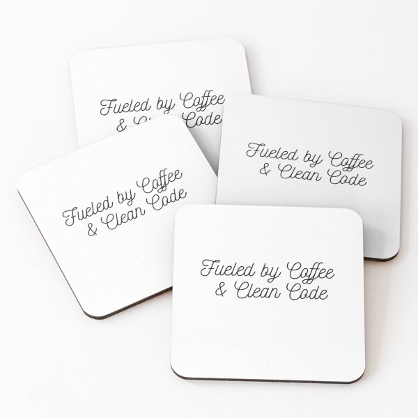 Item preview, Fueled by Coffee and Clean Code - Funny Programmer Gift designed and sold by cozy-creative.