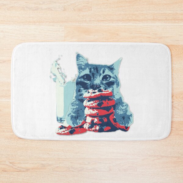 Item preview, Cat Cookies and Milk Unique Art designed and sold by pulse_retail.