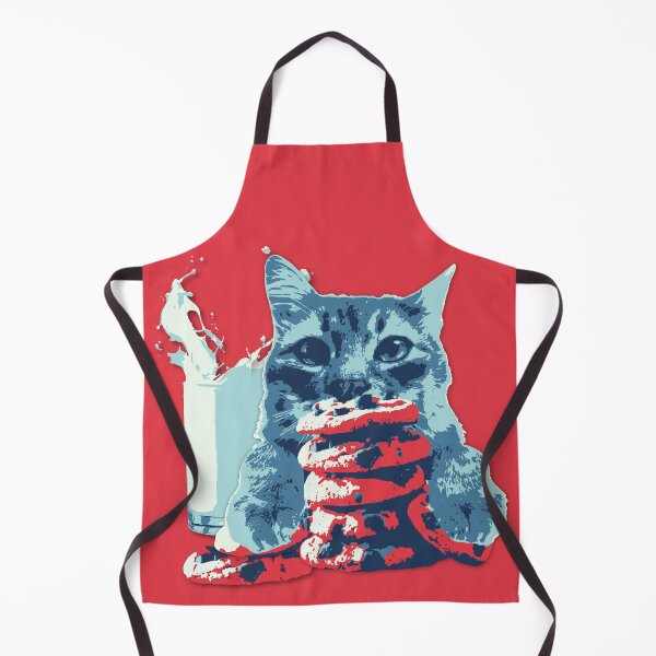 Item preview, Cat Cookies and Milk Unique Art designed and sold by pulse_retail.