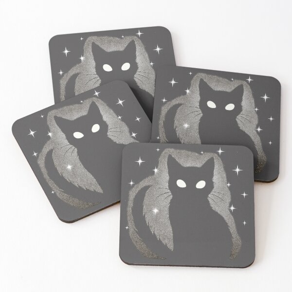 Item preview, Copy of Copy of Copy of Copy of Copy of Copy of Black Cat Moon Celestial Witchy Aesthetic Gothic Cat Design Sticker & T-Shirt designed and sold by Cat-astrophes.