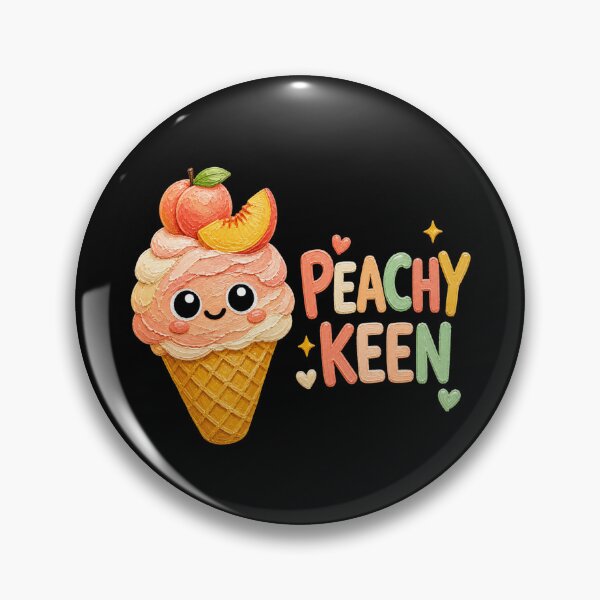 Item preview, Peachy Keen Cute Peach Ice Cream Cone designed and sold by Liv Solara.