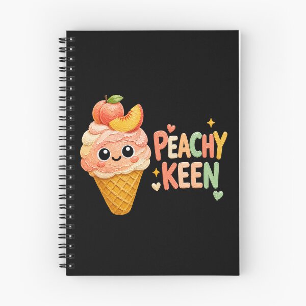 Item preview, Peachy Keen Cute Peach Ice Cream Cone designed and sold by Liv Solara.
