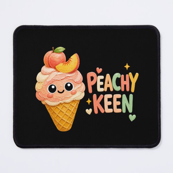 Item preview, Peachy Keen Cute Peach Ice Cream Cone designed and sold by Liv Solara.