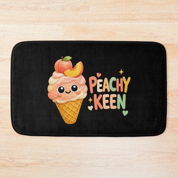 Item preview, Peachy Keen Cute Peach Ice Cream Cone designed and sold by Liv Solara.