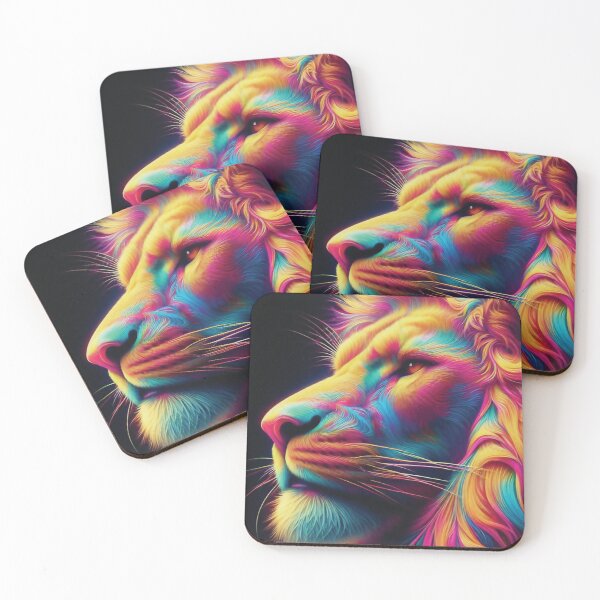 Item preview, Colorful Lion | Vibrant Wildlife Wall Art designed and sold by ArtDigCont.