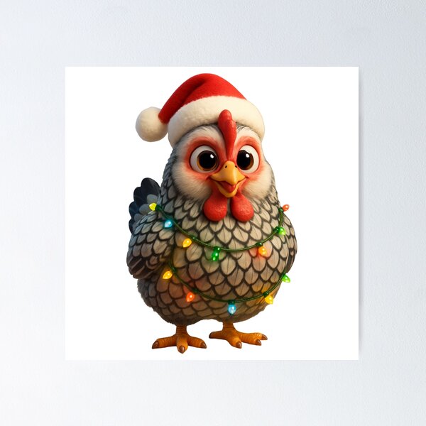Item preview, Christmas Wyandotte Chicken designed and sold by Sillytoe.