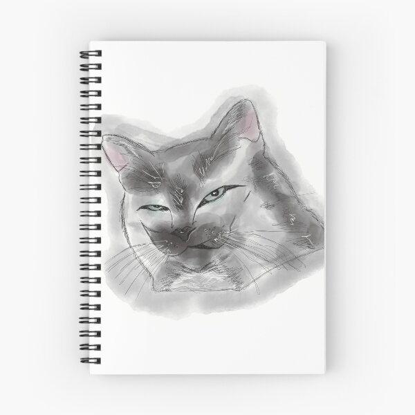 Item preview, Mr. Snaggletooth (Cute, Watercolor, Green Eyes Cat) designed and sold by Colette-Wilder.
