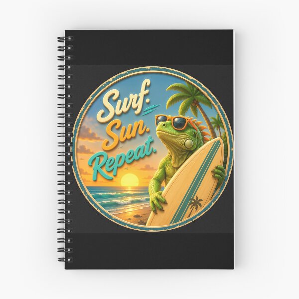 Item preview, Surf Sun Repeat designed and sold by Inking Squid.