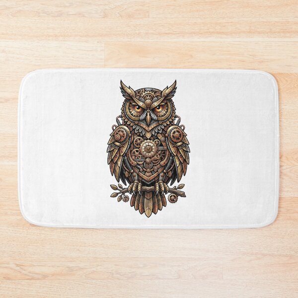 Item preview, Mechanical owl steampunk design designed and sold by kidoramagic.