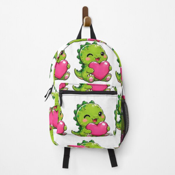 Item preview, Cute Baby Dinosaur Holding Heart Kawaii Sticker designed and sold by DailyDoodlesBySumbul.