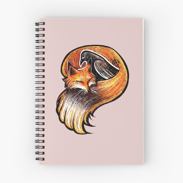 Item preview, Cute Fox and Crow design sticker - Great Gift idea - For him, for her, for them designed and sold by DearhoneyandArt.