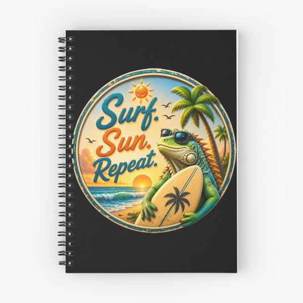 Item preview, Surf Sun Repeat designed and sold by Inking Squid.
