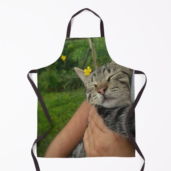 Item preview, Sleeping Tabby Kitten with Yellow Flower | Cute Cat Aesthetic designed and sold by Jesus-istheway.