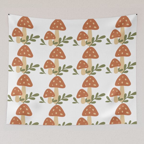 Item preview, Cute Mushroom Forest Illustration | Cottagecore Nature Aesthetic designed and sold by سله أرت.